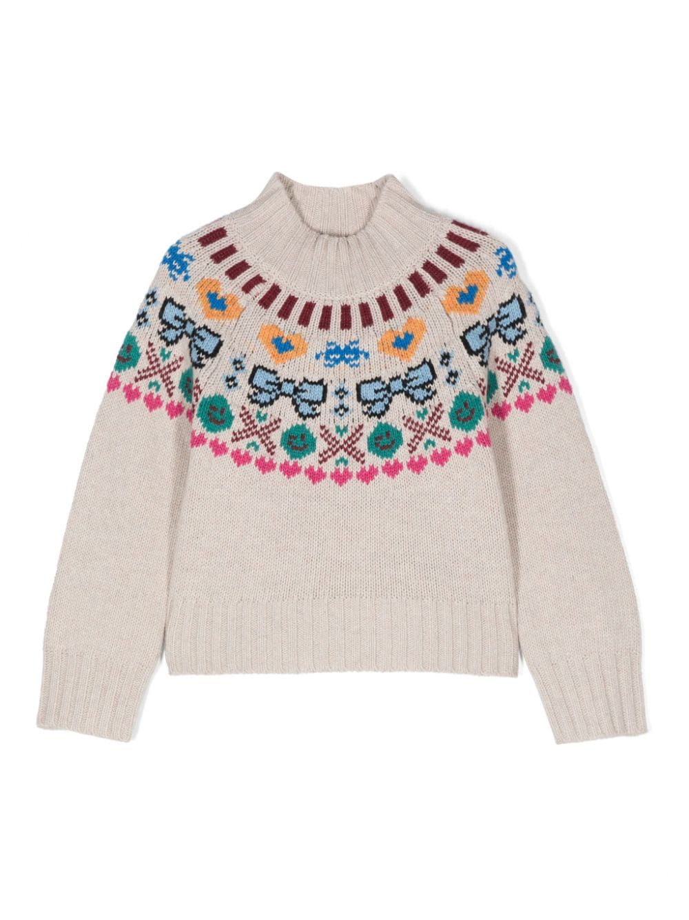 Maglione Gimlassi per bambina Molo grigio con misto lana - Rubino Kids