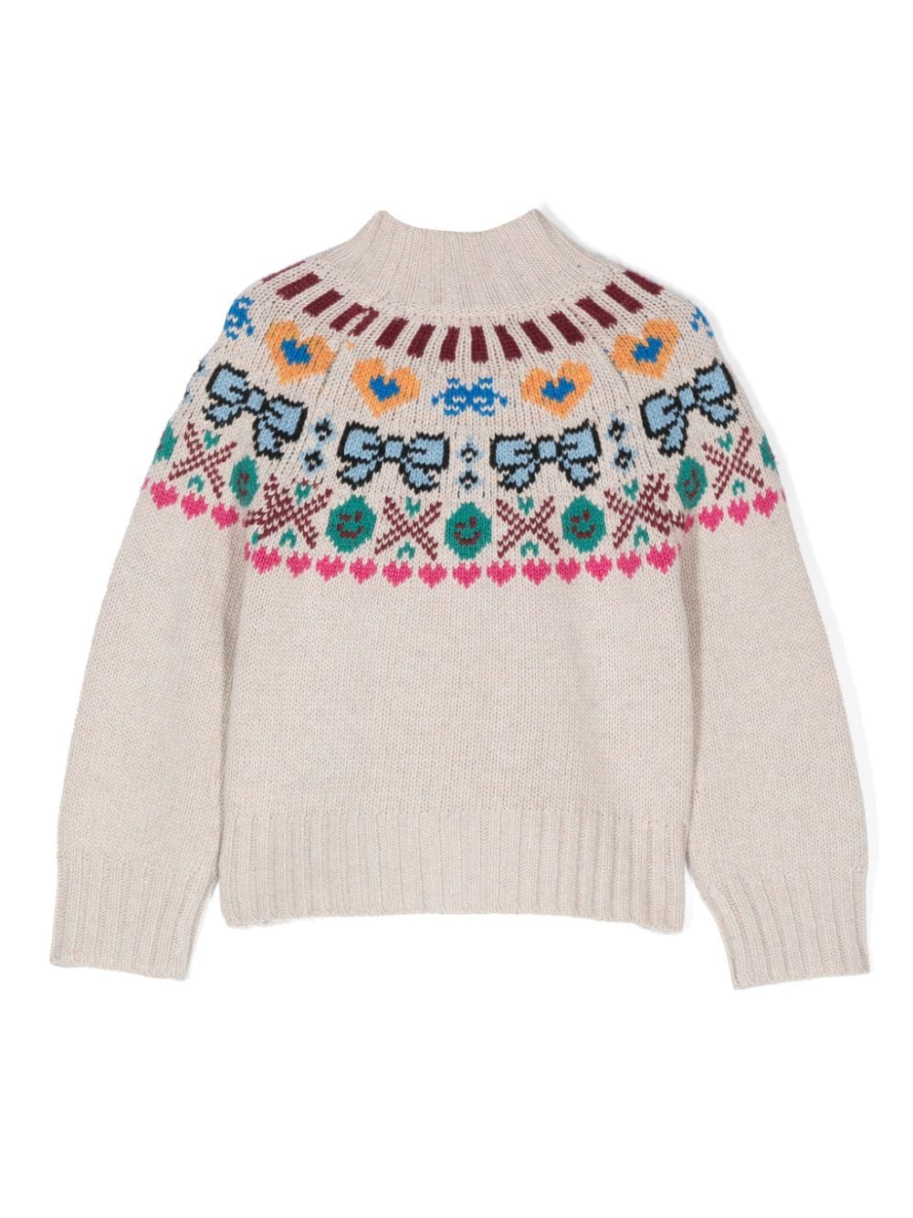 Maglione Gimlassi per bambina Molo grigio con misto lana - Rubino Kids