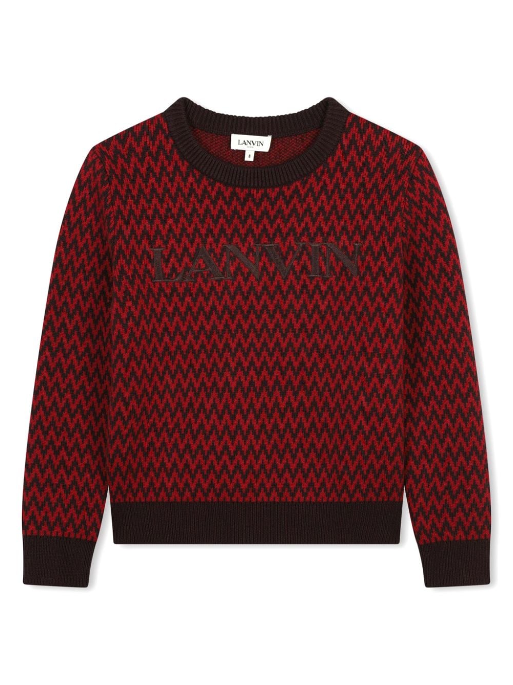 Maglione girocollo per bambino Lanvin Enfant rosso con girocollo - Rubino Kids