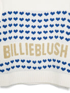 Maglione per bambina Billieblush bianco con logo a intarsi - Rubino Kids