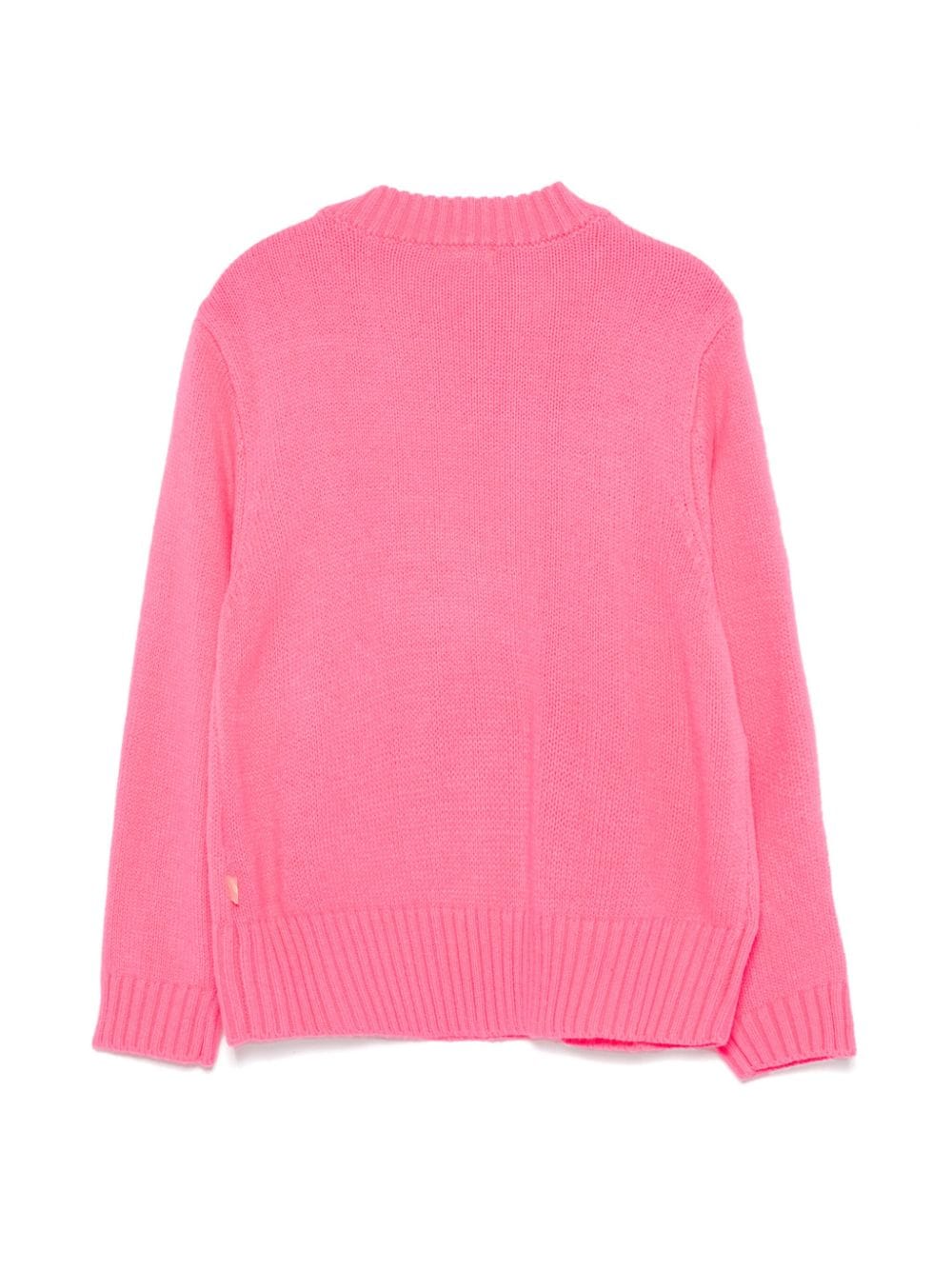 Maglione per bambina Billieblush fucsia con applicazione sul davanti - Rubino Kids