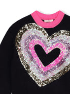 Maglione per bambina Billieblush nero con paillettes - Rubino Kids