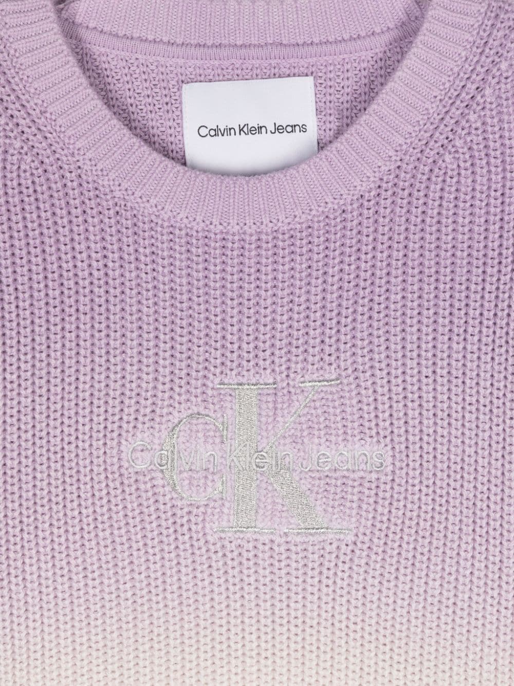 Maglione per bambina Calvin Klein Kids viola in cotone effetto sfumato - Rubino Kids