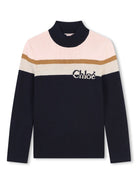 Maglione per bambina Chloé Kids multicolore a strisce - Rubino Kids