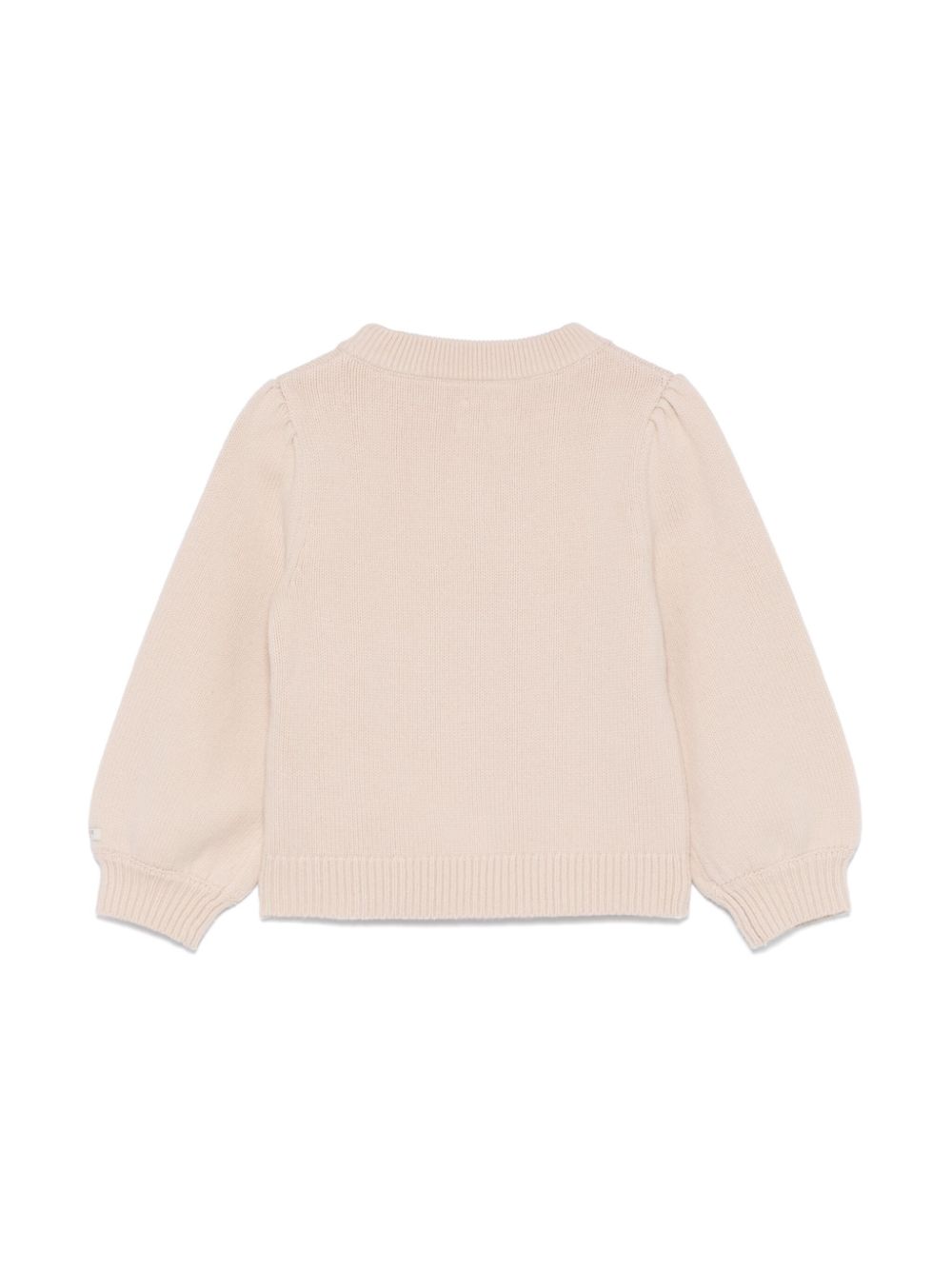 Maglione per bambina Donsje beige con motivo coniglio sul davanti - Rubino Kids