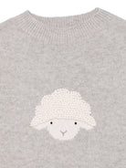 Maglione per bambina Donsje grigio con motivo pecora sul davanti - Rubino Kids