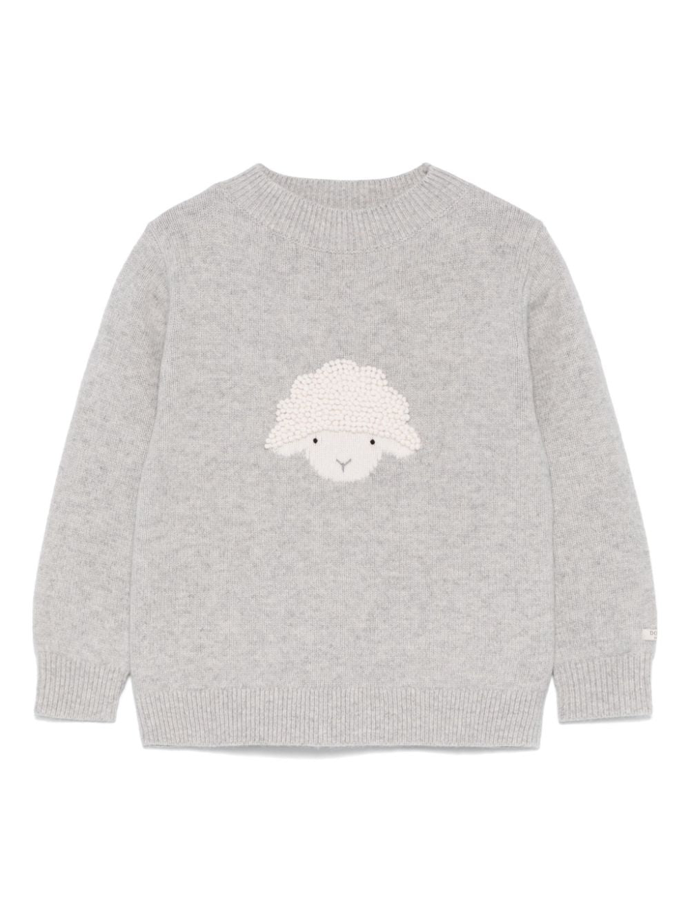 Maglione per bambina Donsje grigio con motivo pecora sul davanti - Rubino Kids