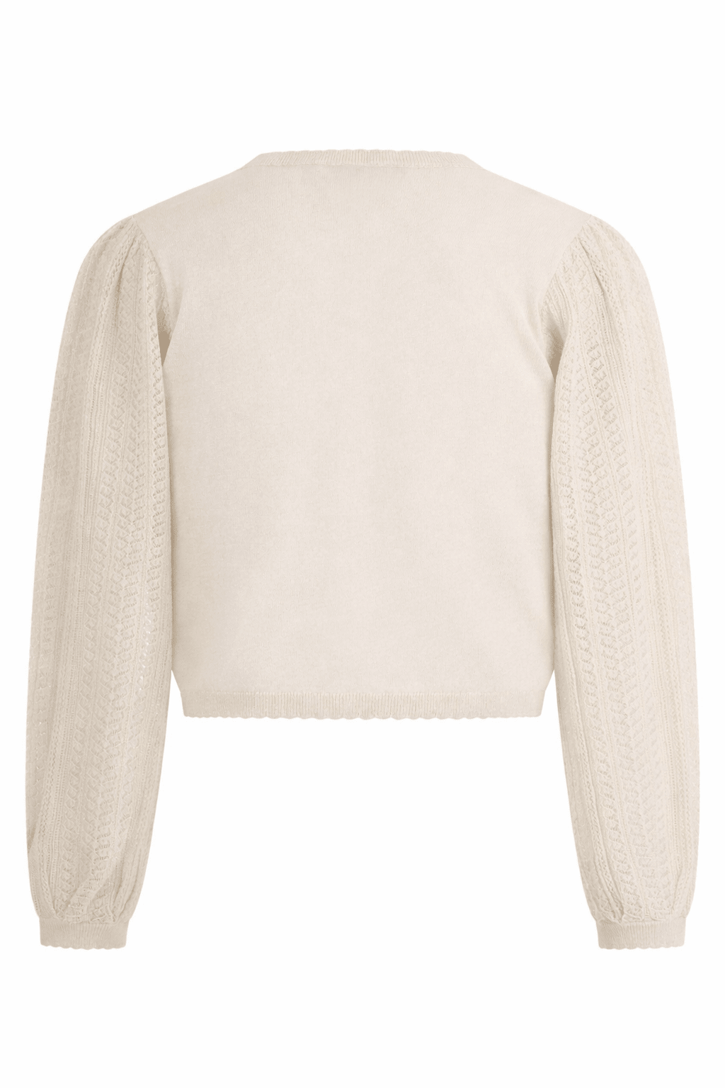 Maglione per bambina Emporio Armani Kids beige con dettagli ricamati - Rubino Kids