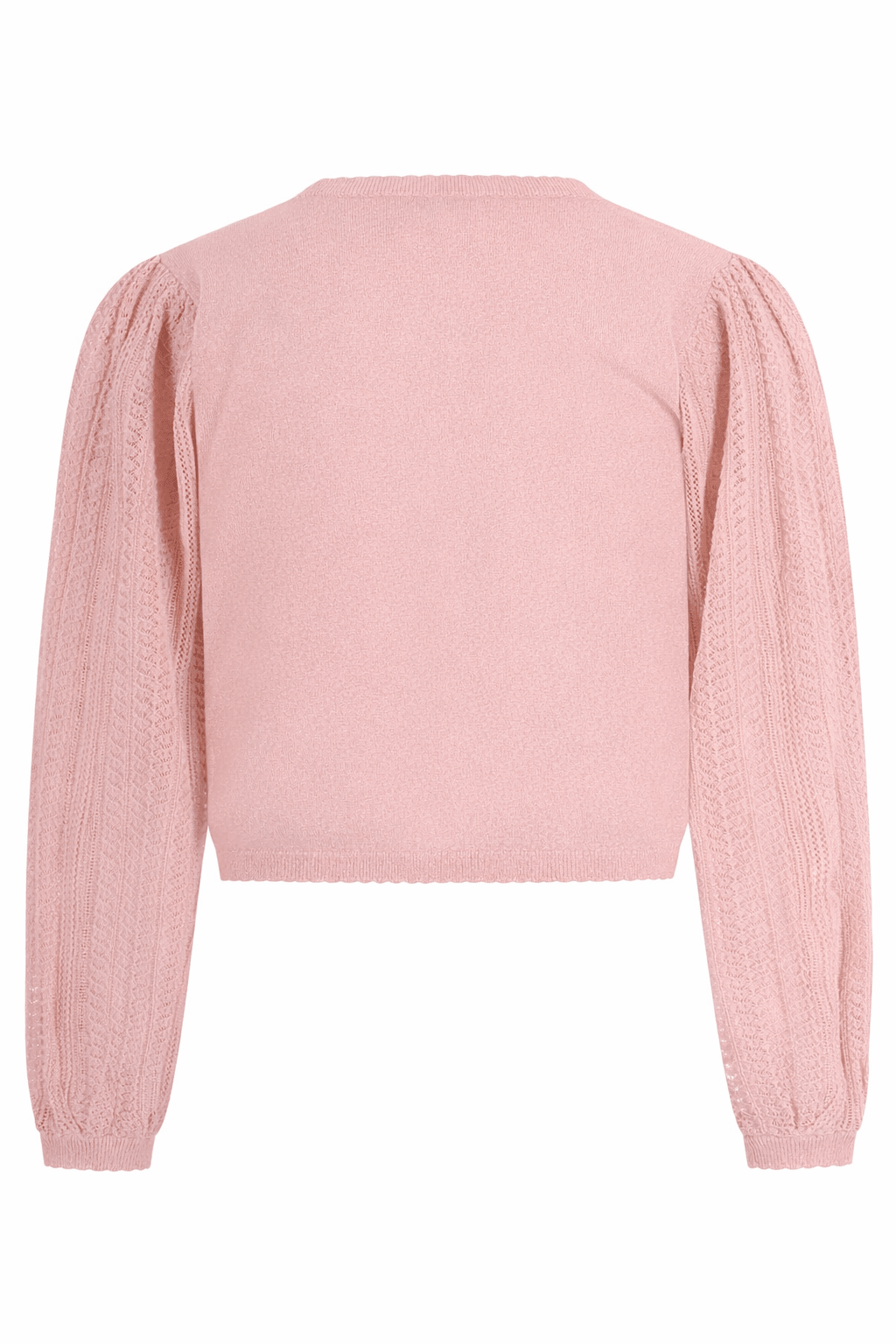Maglione per bambina Emporio Armani Kids rosa con dettagli ricamati - Rubino Kids