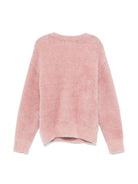 Maglione per bambina JELLYMALLOW rosa con motivo Love e cuore sul davanti - Rubino Kids