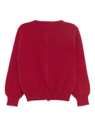 Maglione per bambina Mariella Ferrari rosso con chiusura frontale a bottoni - Rubino Kids
