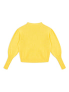 Maglione per bambina Philosophy Di Lorenzo Serafini Kids giallo con design lavorato a maglia - Rubino Kids