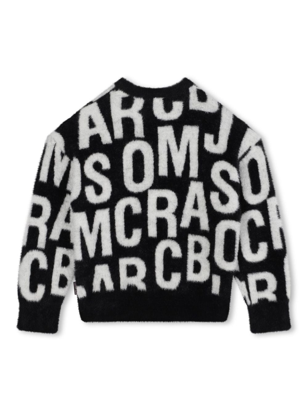 Maglione per bambina The Marc Jacobs Kids nero con logo all - over - Rubino Kids