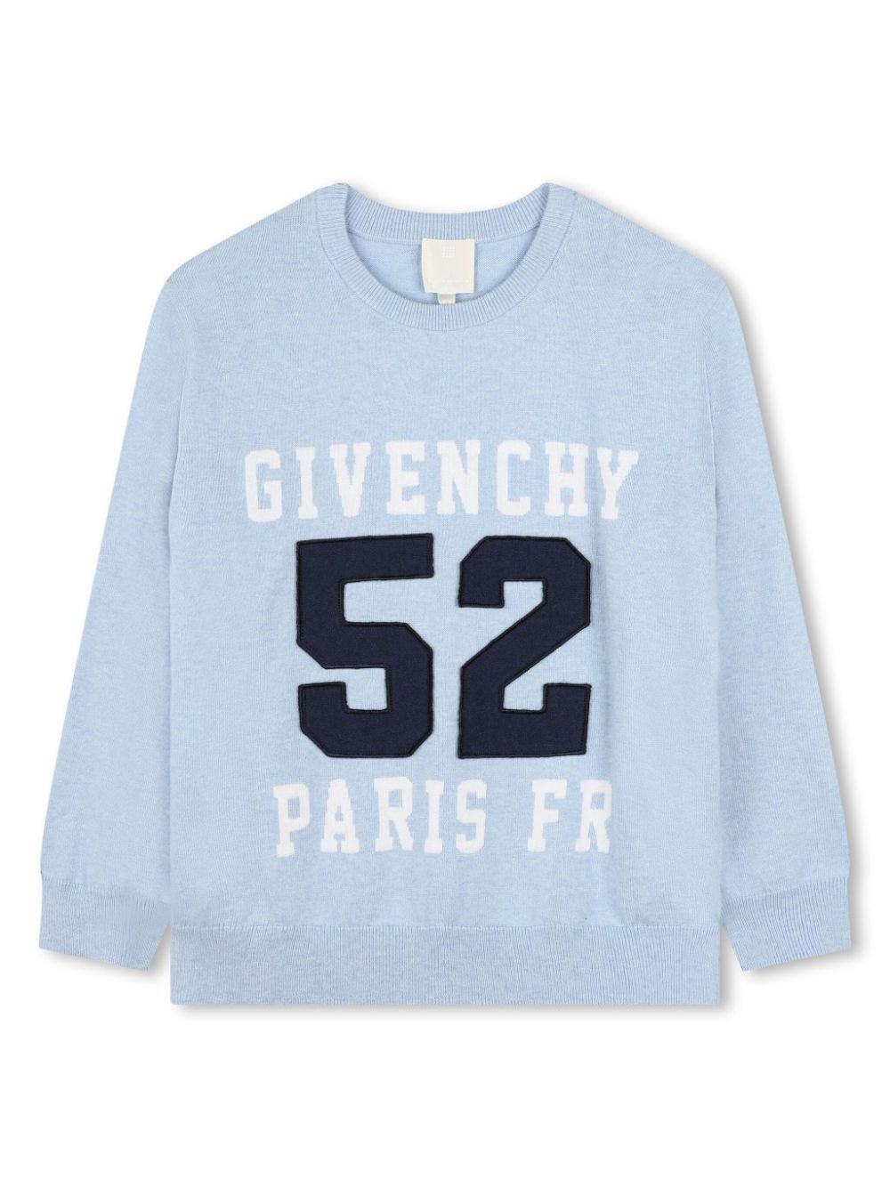 Maglione per bambino Givenchy Kids azzurro con lavorazione a maglia - Rubino Kids