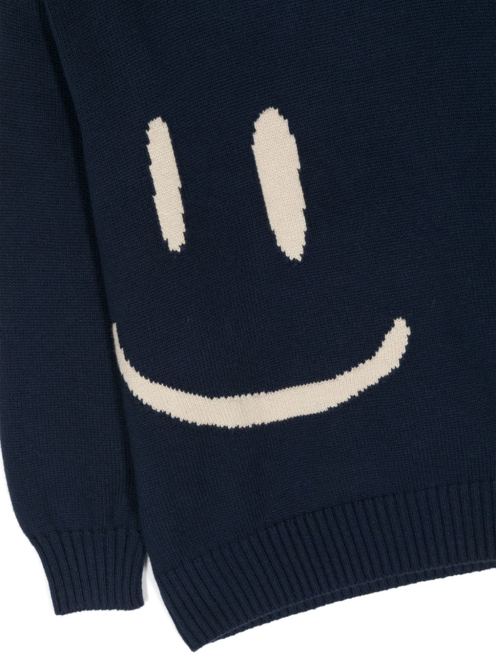 Maglione per bambino Molo Bello blu con stampa smiley - Rubino Kids