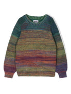 Maglione per bambino Molo Bosse multicolore a coste spessa - Rubino Kids