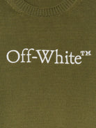 Maglione per bambino Off - White Kids Bookish con logo ricamato - Rubino Kids