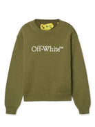 Maglione per bambino Off - White Kids Bookish con logo ricamato - Rubino Kids