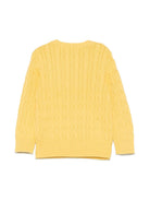 Maglione per bambino Polo Ralph Lauren Kids giallo con caratteristico motivo Polo Pony - Rubino Kids
