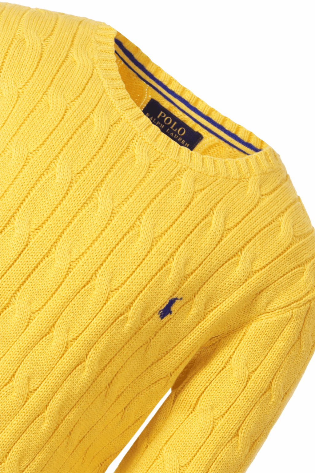 Maglione per bambino Polo Ralph Lauren Kids giallo con ricamo logo Polo Pony sul davanti - Rubino Kids