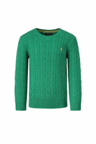 Maglione per bambino Polo Ralph Lauren Kids verde con ricamo Polo Pony sul davanti - Rubino Kids