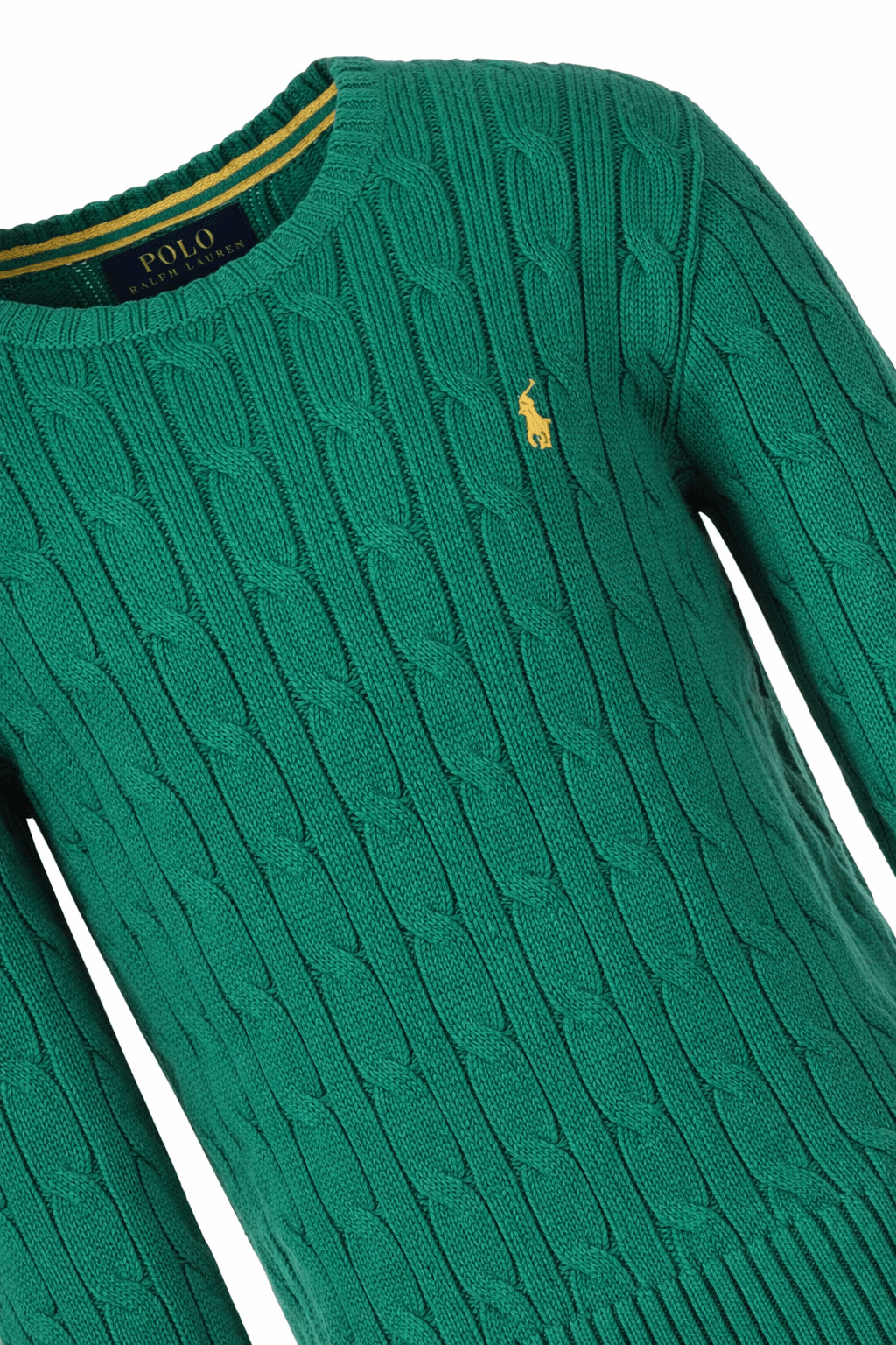 Maglione per bambino Polo Ralph Lauren Kids verde con ricamo Polo Pony sul davanti - Rubino Kids