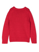 Maglione per bambino Ralph Lauren Kids rosso con motivo Polo Bear - Rubino Kids