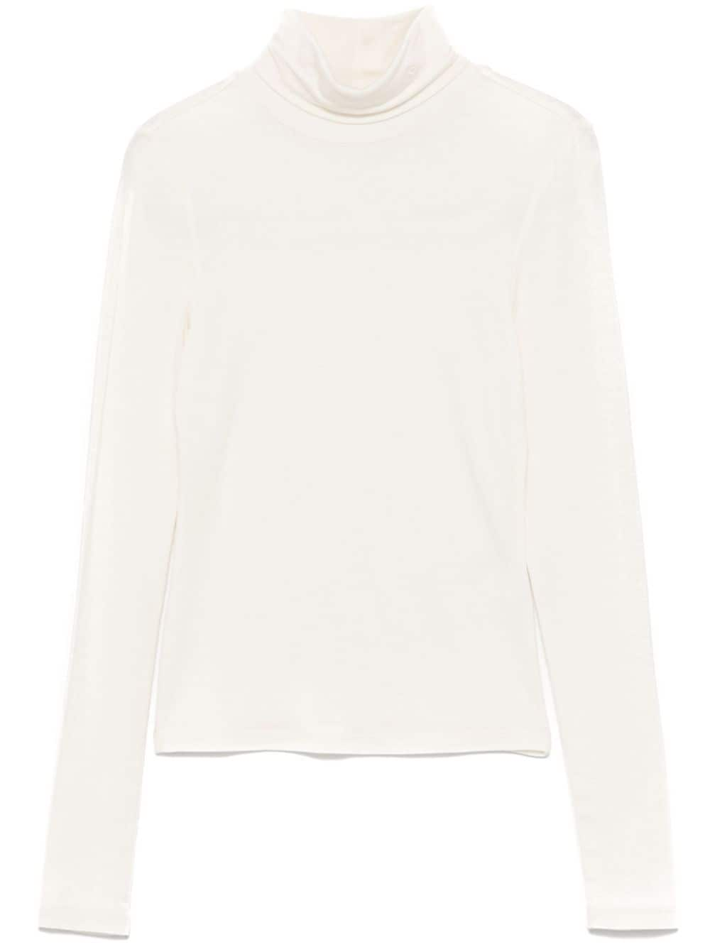 Maglione per donna Scotch & Soda bianco a collo alto in maglia fine - Rubino Kids