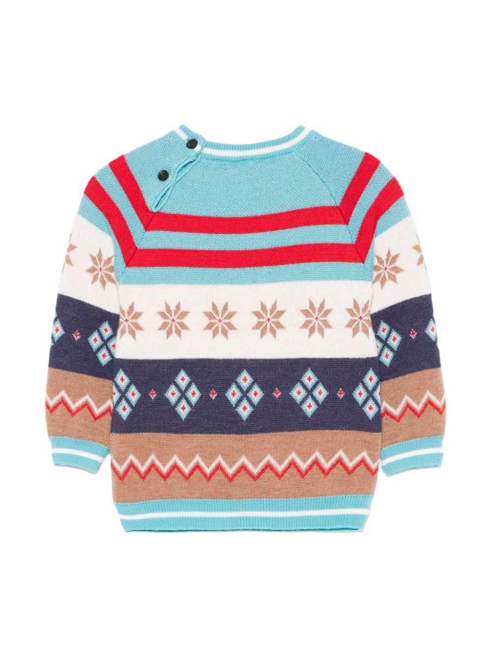 Maglione per neonati Fendi Kids multicolore con stampa all - over - Rubino Kids