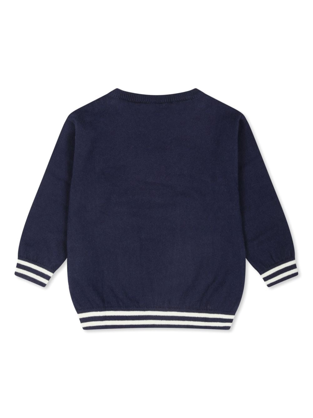 Maglione per neonati Moschino Kids blu con ricamo Teddy Bear - Rubino Kids