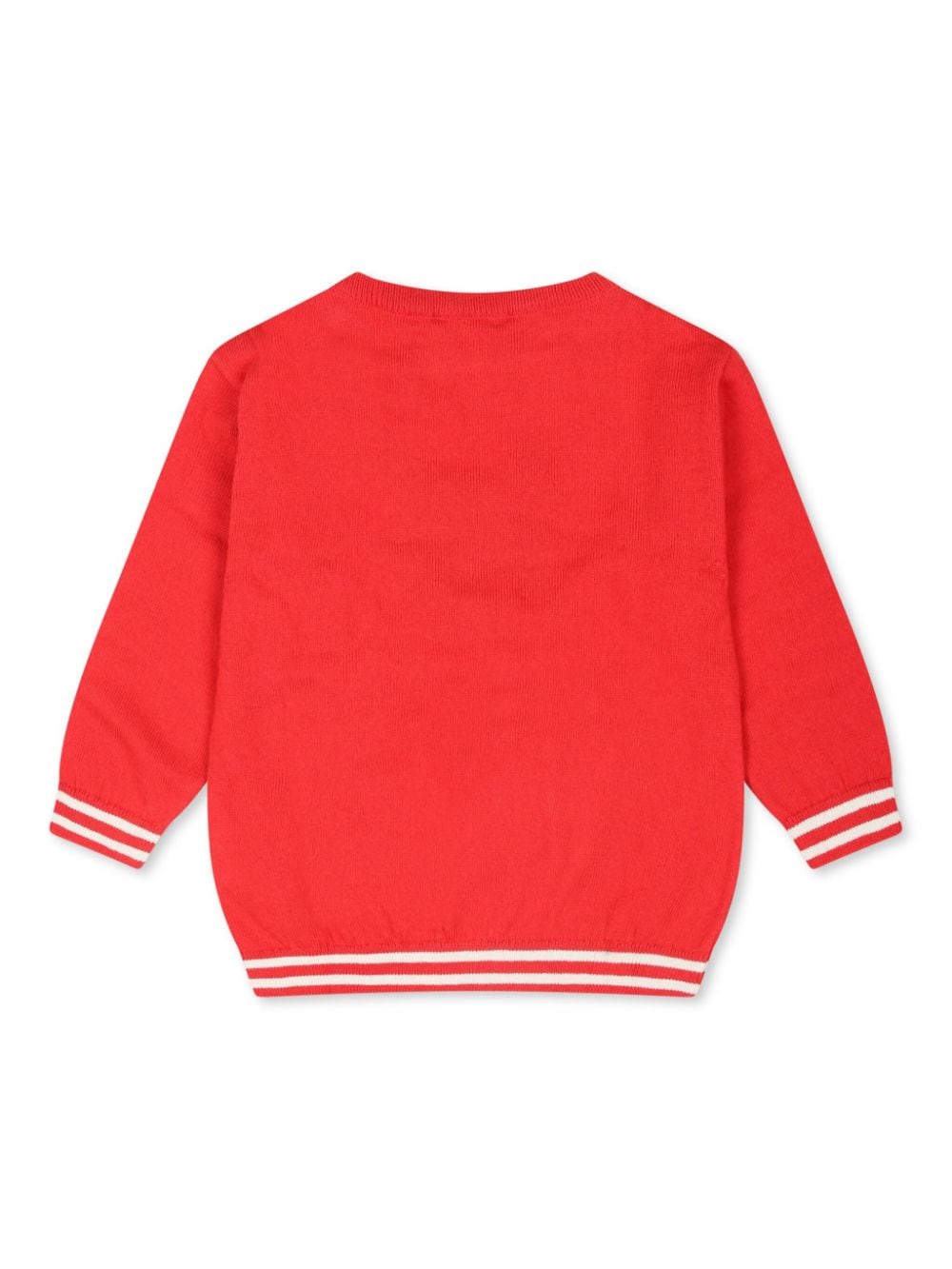 Maglione per neonati Moschino Kids rosso con ricamo Teddy Bear - Rubino Kids