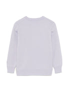 Maglione Princess per bambina MC2 Saint Barth Kids viola con stampa stile illuminazione - Rubino Kids