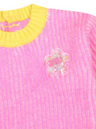 Maglione rosa per neonato con design color - block Billieblush - Rubino Kids