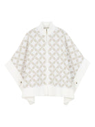 Mantella per bambina Michael Kors Kids bianco con motivo jacquard all - over - Rubino Kids