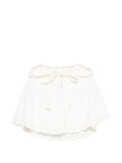 Mantellina per neonata Paz Rodriguez bianca con cappuccio - Rubino Kids