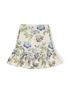 Minigonna a fiori jacquard - Rubino Kids