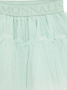 Minigonna in tulle per neonata Monnalisa verde con orlo svasato - Rubino Kids