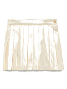Minigonna per bambina Versace Kids color oro con plissé - Rubino Kids