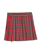 Minigonna svasata con motivo tartan - Rubino Kids