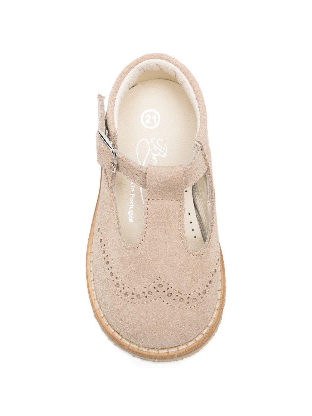Mocassini per bambino Bonpoint beige con logo ciliegia - Rubino Kids