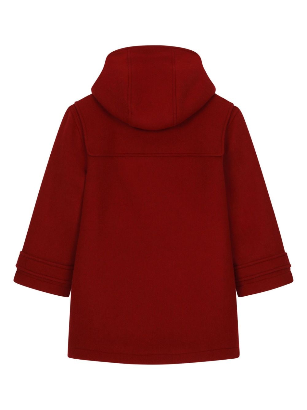 Montgomery con cappuccio per bambina Dolce & Gabbana Kids rosso con misto lana - Rubino Kids