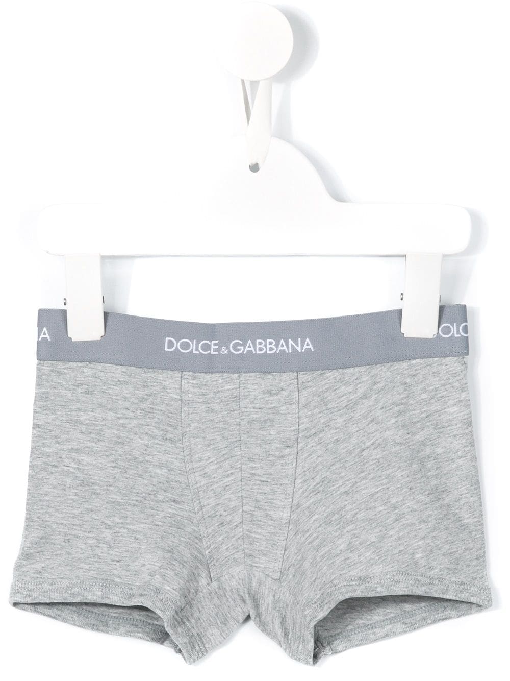 Mutande per bambino Dolce & Gabbana Kids grigio con logo sull'elastico - Rubino Kids