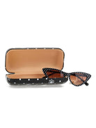 Occhiali per bambina Monnalisa neri con motivo a pois - Rubino Kids