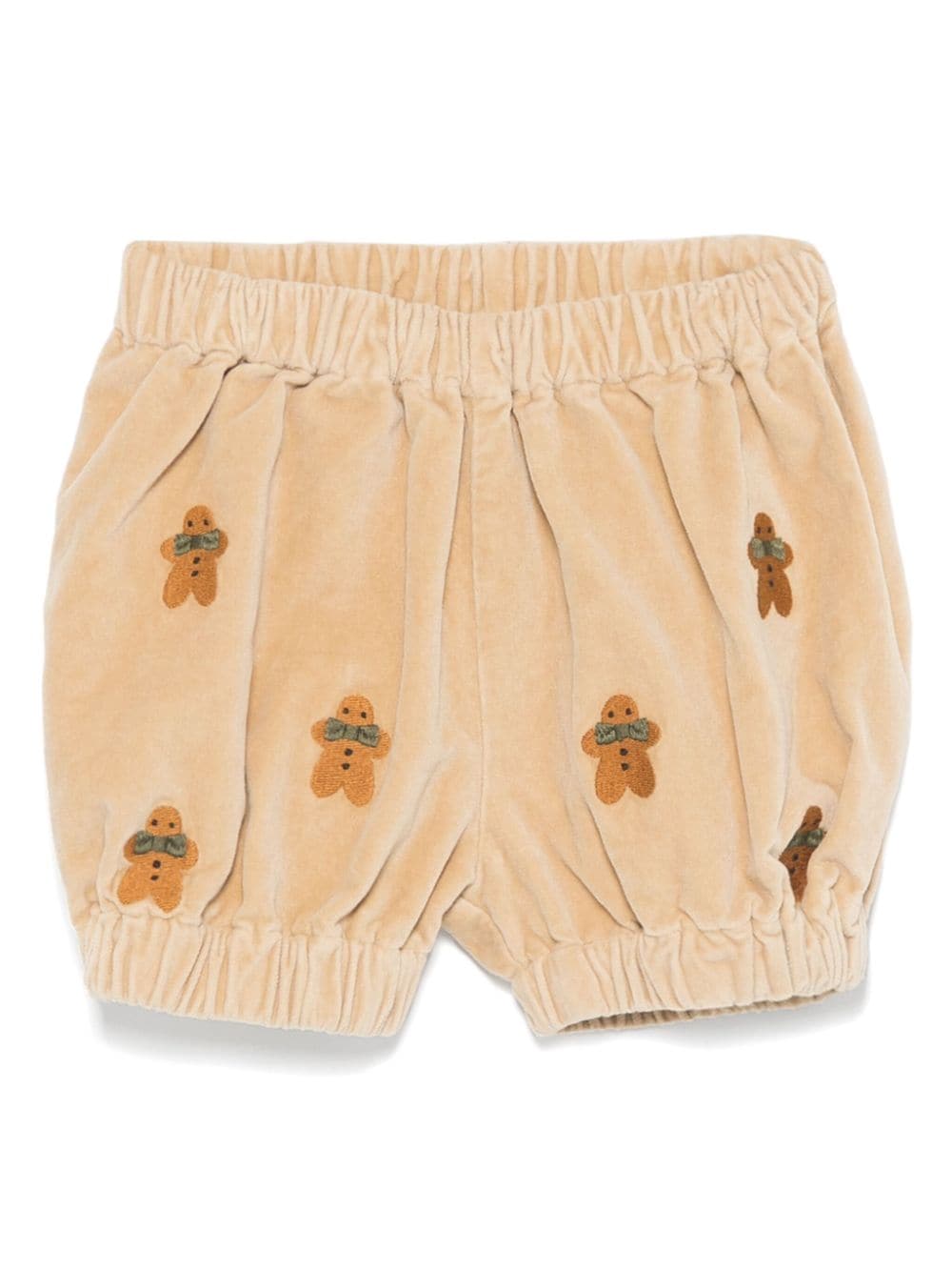 Pantaloncini Azizie per neonato Donsje beige con elastico in vita - Rubino Kids