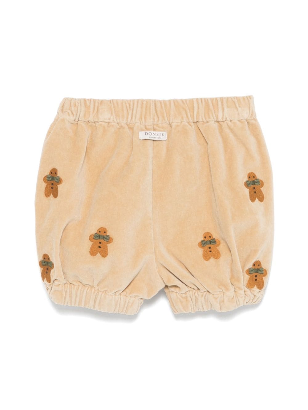 Pantaloncini Azizie per neonato Donsje beige con elastico in vita - Rubino Kids