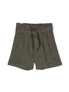 Pantaloncini con pieghe in paperbag - Rubino Kids