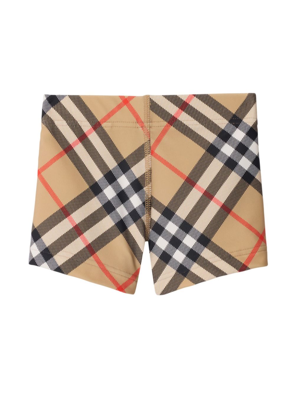 Pantaloncini da bagno Vintage Check per neonato Burberry Kids beige con elastico in vita - Rubino Kids