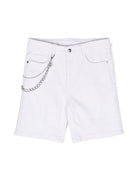 Pantaloncini di jeans con maglie di catena - Rubino Kids