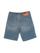 Pantaloncini in denim invecchiato - Rubino Kids