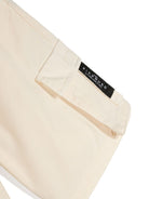 Pantaloncini per bambino John Richmond Junior beige con applicazioni frontali con logo - Rubino Kids